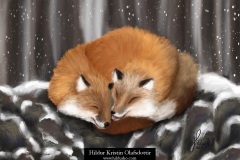 Fox-cuddles-Animal-art-2019
