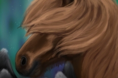 Northern-light-horses-Digital-Animal-Art-2019