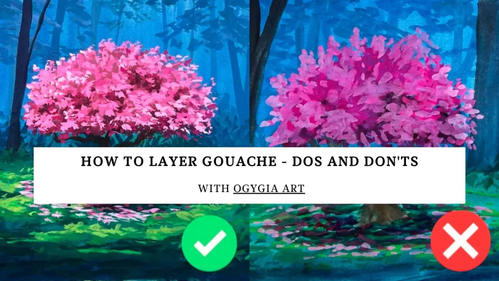 How To Layer Gouache – Dos and Don’ts #1628