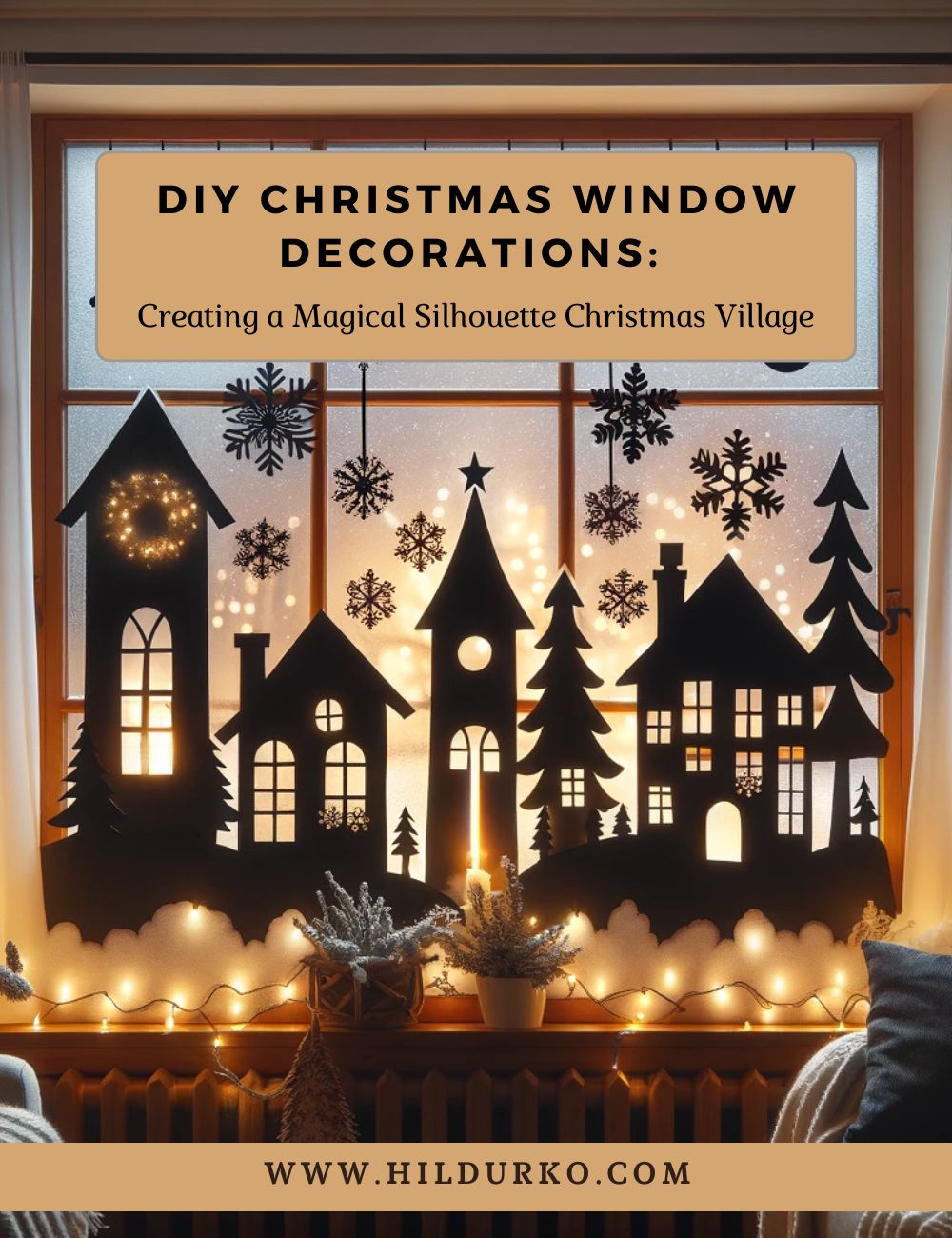 DIY Christmas Window Decorations - Sheep and Dragons Publishing