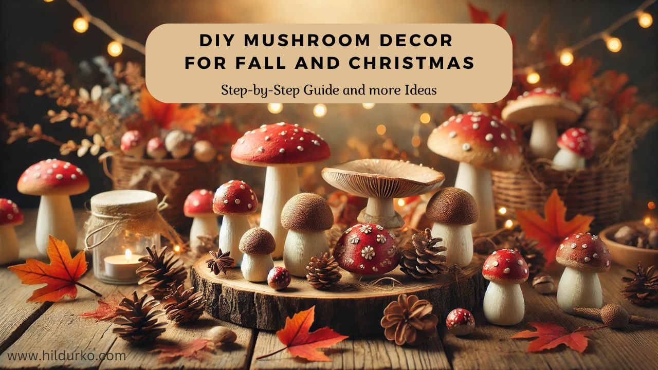 DIY Mushroom Decor for Fall and Christmas: A Step-by-Step Guide