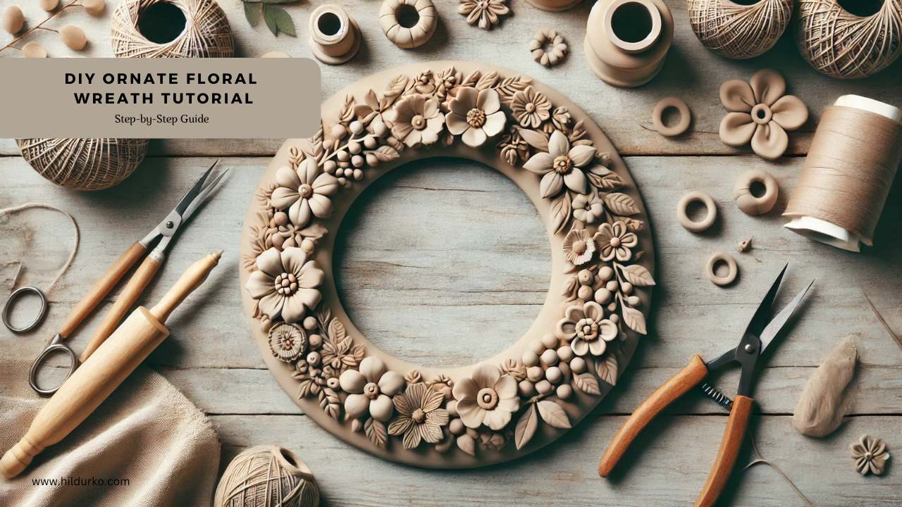 DIY Ornate Floral Wreath Tutorial