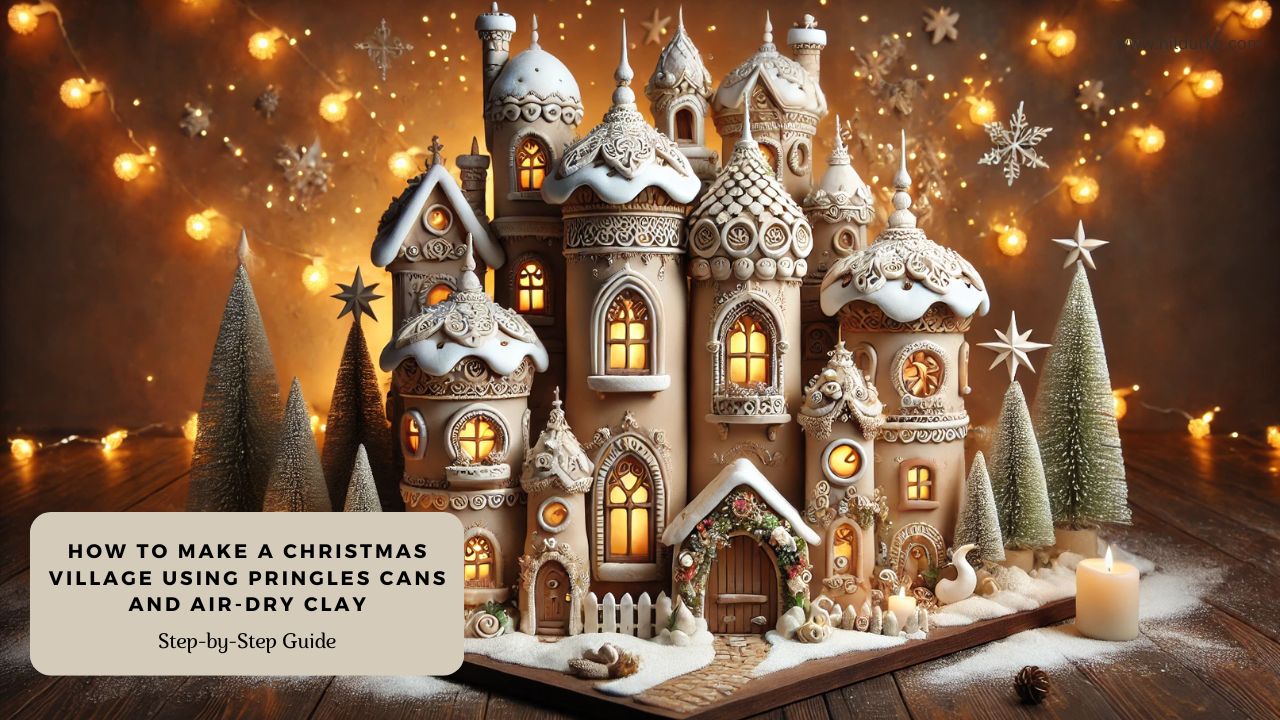 How to Make a Christmas Village Using Pringles Cans and Air-Dry Clay: A Step-by-Step Guide