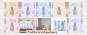 Lotus Damask Pattern – Available in Multiple Colorways